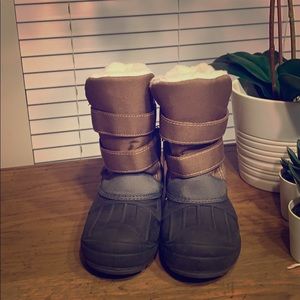 Brown Faux Fur Lined Girls Boots